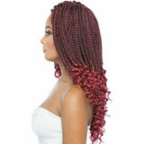 Afri-Naptural Crochet Hair Afri-Naptural: 3X Curly Ends Box Braid 14" (BOX 301) - FINAL SALE