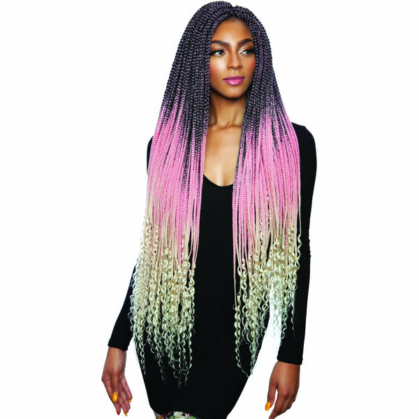 Afri-Naptural Crochet Hair Afri-Naptural: 3X Ivy Box Braid 32" (BOX311)