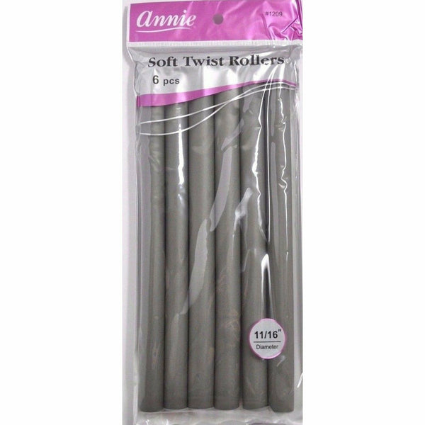 Annie Hair Accessories ANNIE: 10" Soft Twist Rollers 11/16" #1209