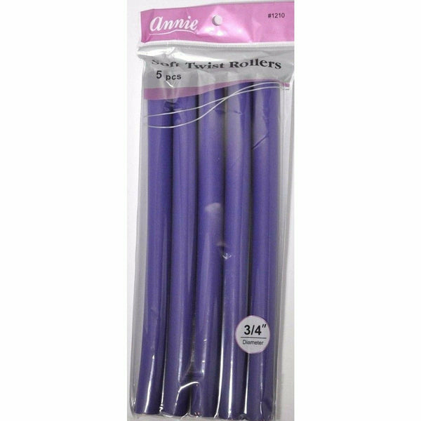 Annie Hair Accessories ANNIE: 10" Soft Twist Rollers 3/4" #1210