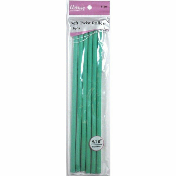 Annie Hair Accessories ANNIE: 10" Soft Twist Rollers 5/16" #1211