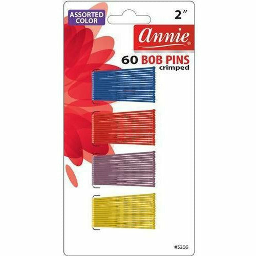 Annie Hair Accessories ANNIE: 60 Bob Pins 2" Assorted #3306