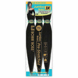 Bobbi Boss Braiding Hair Bobbi Boss: 3X Jumbo Braid Feather Tip Pre-Stretched 54"