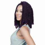 Bobbi Boss Crochet Hair #99J-( Black + Burgandy Blend) Bobbi Boss Bomba Faux Locs Soul 12"
