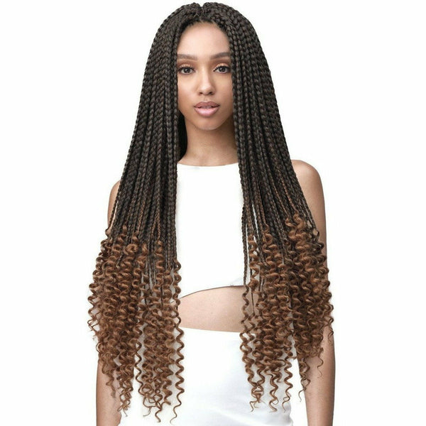 Bobbi Boss Crochet Hair Bobbi Boss: Bomba Box Braid Curly Tips 28"