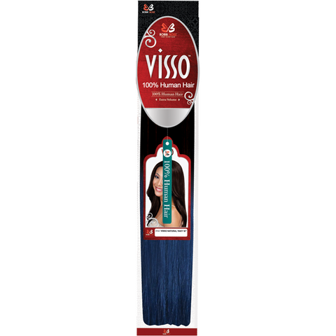 Bobbi Boss Weaving Hair 10" / #TT1B/PBLUE BOBBI BOSS® VISSO™ Yaky Special Color<br> 100% Human Hair