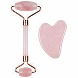 cara FACIAL ROLLER Cala :ROSE QUARTZ ROLLER + GUA SHA SET #67530