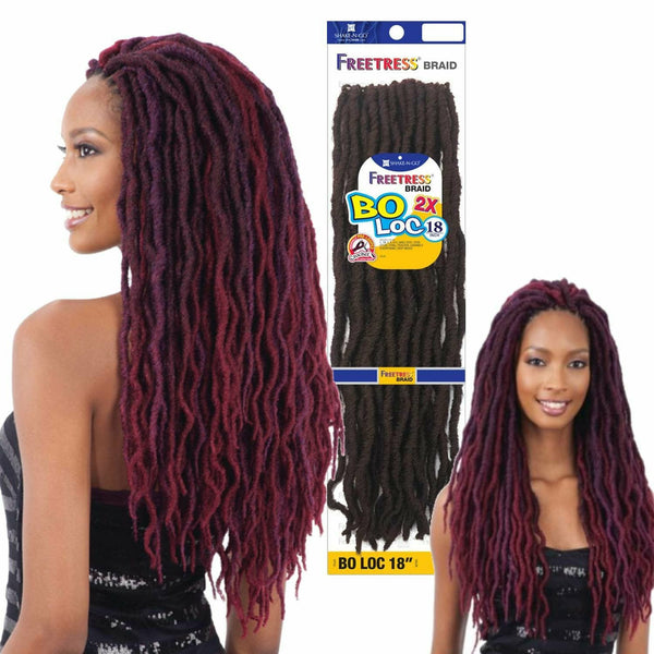 FreeTress Crochet Hair FreeTress: 2X Bo Loc 18''