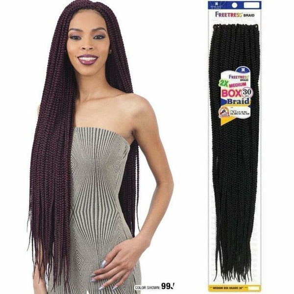 FreeTress Crochet Hair FreeTress: 2X Medium Box Braid 30" Crochet Braids
