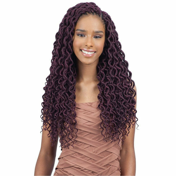 FreeTress Crochet Hair FreeTress: 2X Soft Curly Faux Loc 18" Crochet Braids