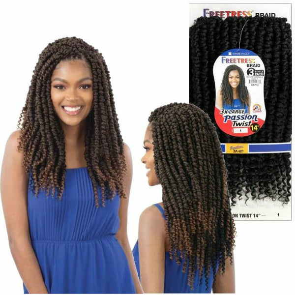 FreeTress Crochet Hair FreeTress: 3X Large Passion Twist 14'' Crochet Braids