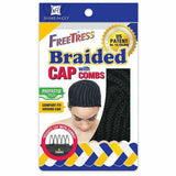 FreeTress Hair Accessories #BLK FreeTress: Braided Cap with Combs