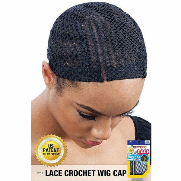 FreeTress Hair Accessories #BLK FreeTress: Lace Crochet Wig Cap (Right)