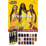 GoldNTree Braiding Hair Magic Fingers: 3X Pre-Stretched 52"