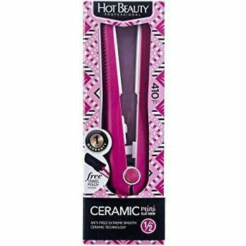 Hot Beauty Salon Tools Hot Beauty: Ceramic Mini Flat Iron 1/2"