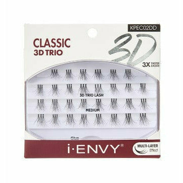 Kiss Cosmetics KPEC02DD - Classic Medium Kiss: i Envy Classic 3D Trio Lash Extensions