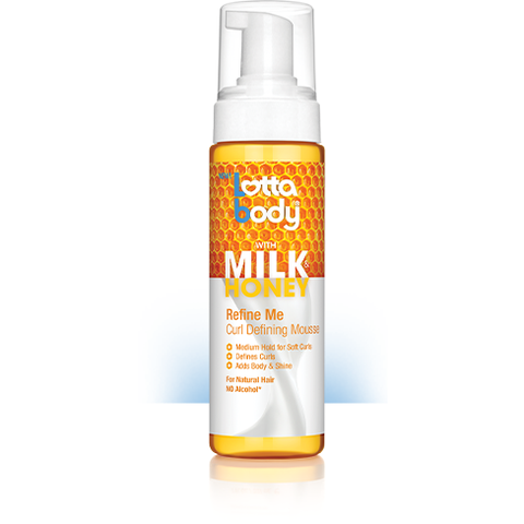 LottaBody Styling Product LottaBody: Milk & Honey Refine Me Curl Defining Mousse 7 oz