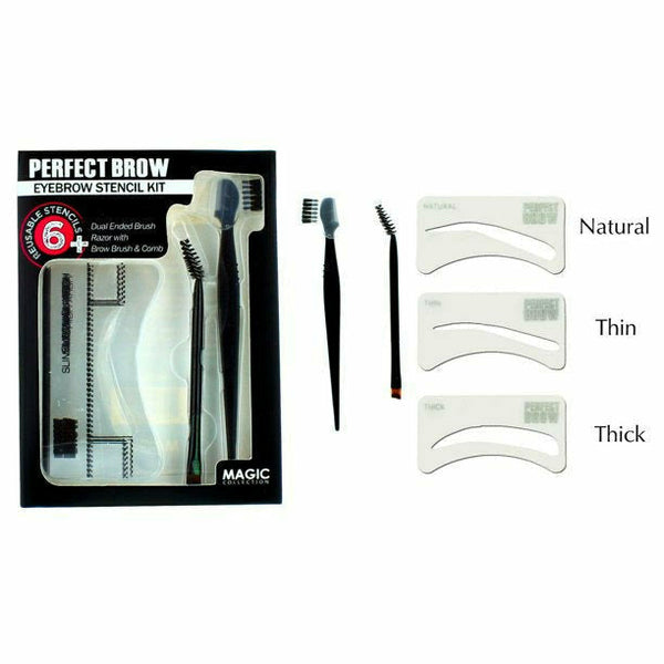 Magic Collection Cosmetics Magic Collection: Perfect Brow - Eyebrow Stencil Kit