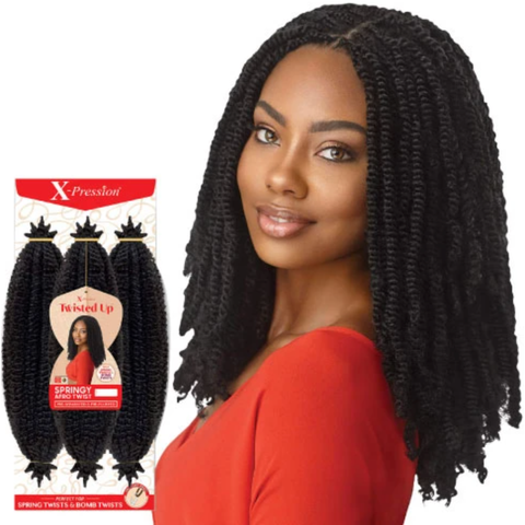 Outre Crochet Hair Outre Crochet Braids X-Pression Twisted Up 3X Springy Afro Twist 24"