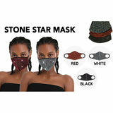 Stones and Studs Sparkle Rhinestone Reusable Face Masks