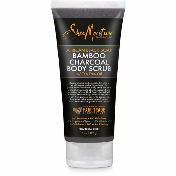 Shea Moisture Bath & Body SheaMoisture: African Black Soap Bamboo Charcoal Body Scrub 6oz