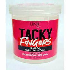UNX pro Styling Product Tacky Fingers: Extra Hold Braid Gel 16oz