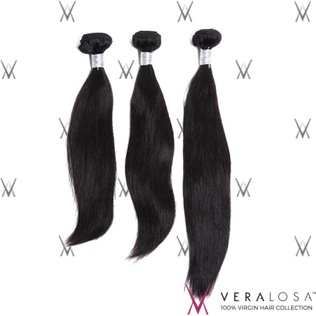 Vera Losa™ Virgin Human Hair 10+12+14 / Natural Color Vera Losa™ 8A Straight - 3 Bundle Deals