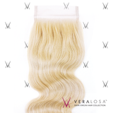 Vera Losa™ Virgin Human Hair 14" / #613 Vera Losa™ Pre-Bleached 4x4 Swiss Lace Closure - Body Wave #613