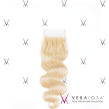 Vera Losa™ Virgin Human Hair 14" / #613 Vera Losa™ Pre-Bleached 4x4 Swiss Lace Closure - Body Wave #613