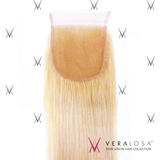 Vera Losa™ Virgin Human Hair 14" / #613 Vera Losa™ Pre-Bleached 4x4 Swiss Lace Closure - Straight #613