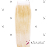 Vera Losa™ Virgin Human Hair 14" / #613 Vera Losa™ Pre-Bleached 4x4 Swiss Lace Closure - Straight #613