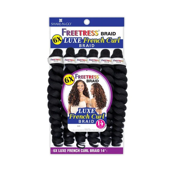 Shake N' Go Braiding Hair Shake N' Go: 6x Luxe French Curl Braid