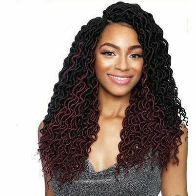 Afri-Naptural Crochet Hair Afri-Naptural: 3X Pre-Stretched Ripple Faux Locs 14" (LOC305) Crochet Braid