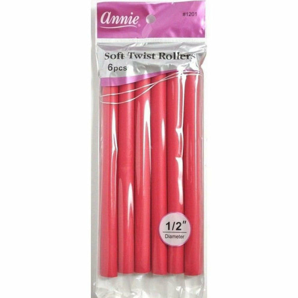 Annie Hair Accessories ANNIE: Soft Twist Rollers 1/2" #1201