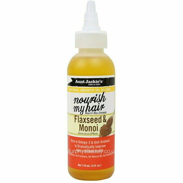 Aunt Jackie's: Nourish My Hair Flax seed & Monoi Oil