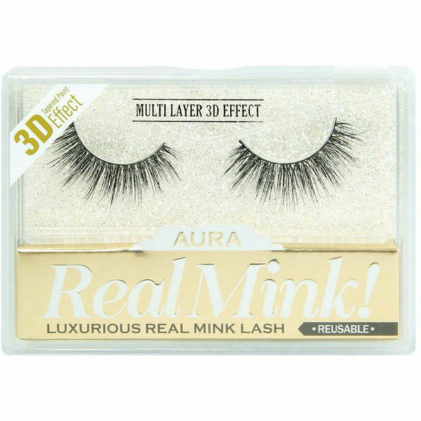 Aura: 3D Luxurious Real Mink Lash