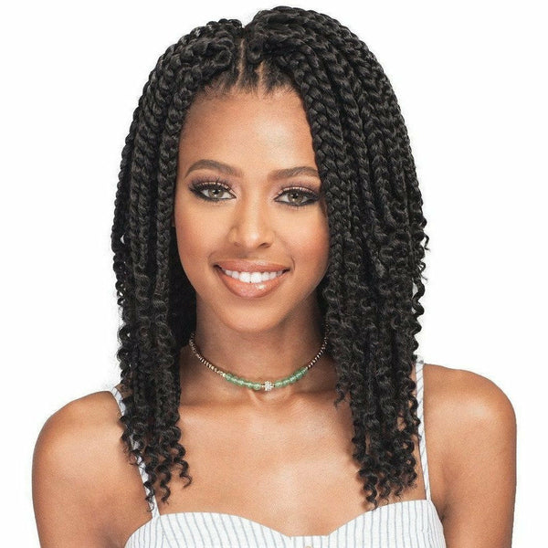 Bobbi Boss Crochet Hair Bobbi Boss: Bomba Box Braid Curly Tips 10"