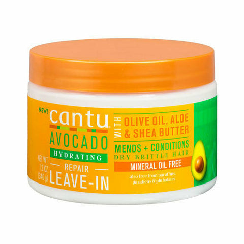 Cantu Treatments, Masks, & Deep Conditioners Cantu: AVOCADO HYDRATING REPAIR LEAVE-IN CREAM 12oz