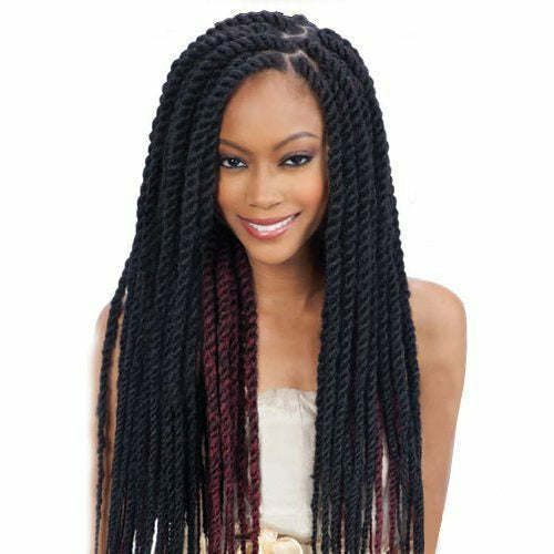 FreeTress Crochet Hair FreeTress: Equal Cuban Twist Braid 16" Synthetic Hair Double Strand Style