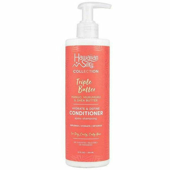 Hawaiian Silky: Triple Butter Hydrate & Define Conditioner 12oz