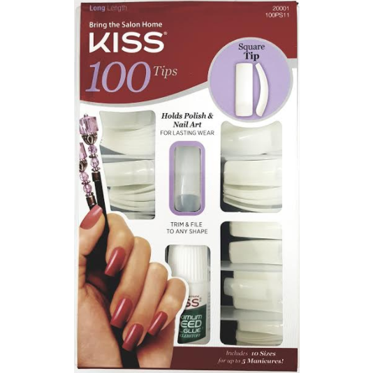 KISS: 100 Square Tip Long #20001