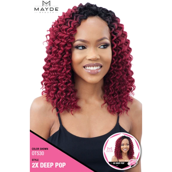 Mayde Crochet Hair Mayde Beauty: 2X Deep Pop 12" FINAL SALE