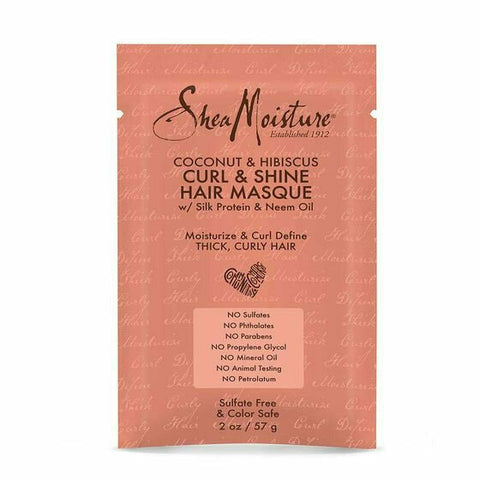 Shea Moisture Treatments, Masks, & Deep Conditioners SheaMoisture: Coconut & Hibiscus Curl & Shine Hair Masque 2.0oz